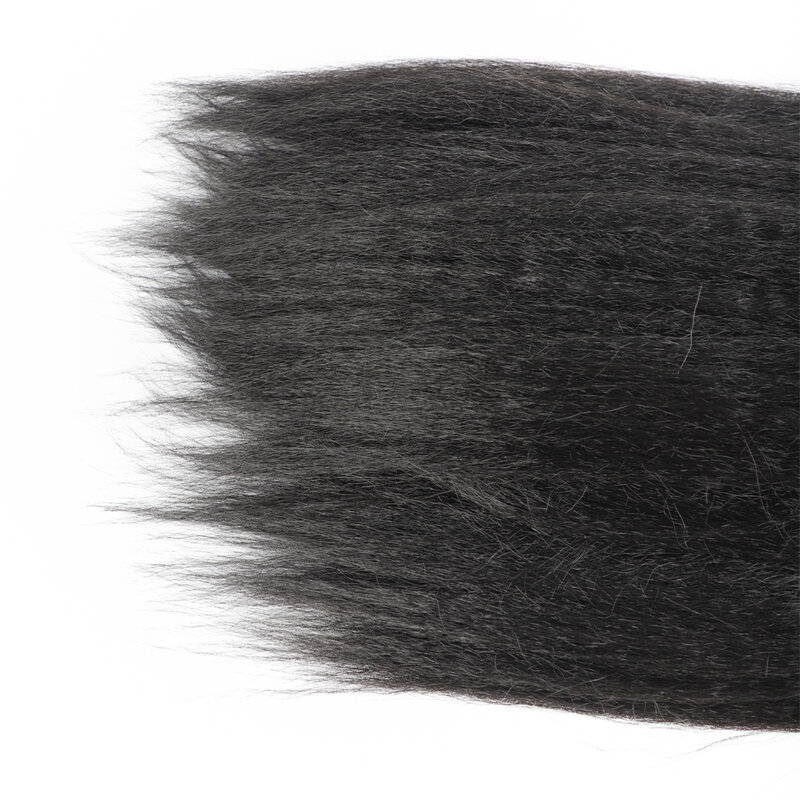 Rambut Palsu Keriting Lurus Sambungan Rambut Kepang Sintetis untuk Kepang Keriting Untaian Rambut Sintetis Kepang Kait