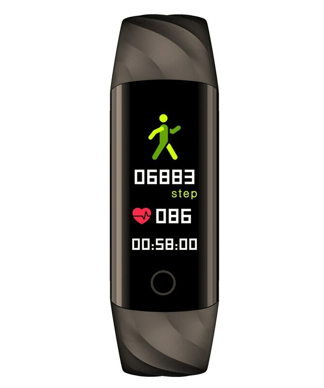 Bracelet Fitness CARCAM bracelet intelligent S5 podomètre noir, moniteur de fréquence cardiaque, IP68, GPS, notice