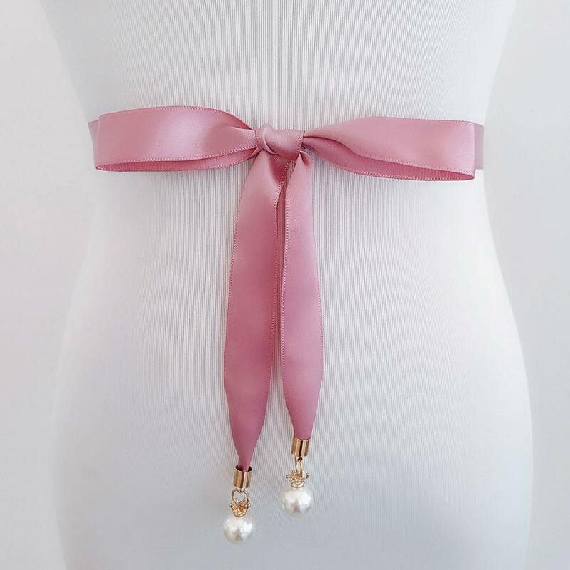 Cinturón de novia con colgante de perlas para niños, adorno de cintura para dama de honor, accesorios de boda, 2020
