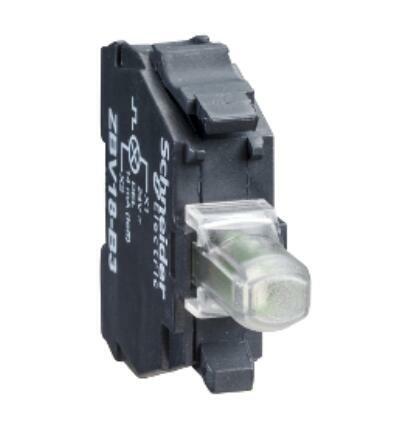 5Pcs ZBVG8 Light สำหรับหัว Ø22,สีเหลือง,Integral LED, 110...120 V AC