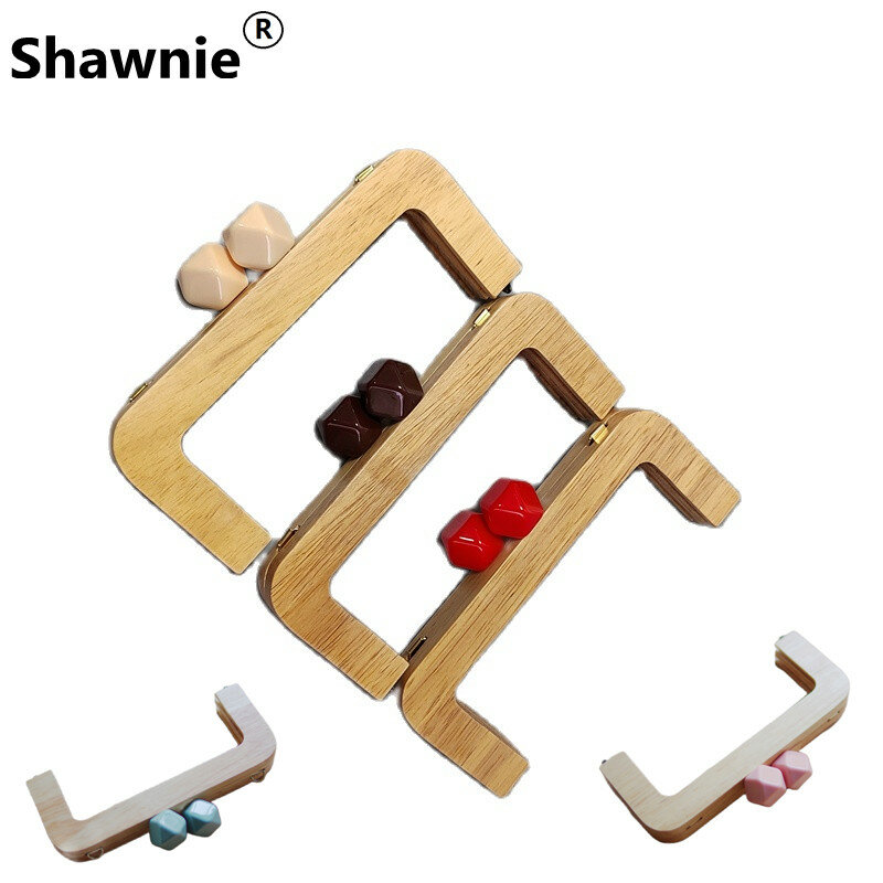 20 Cm Candy Solid Wood High Quality Candy Wooden Purse Frame Obag Handbag Accessories Diy Purse Hanger Guangzhou Purse Frames