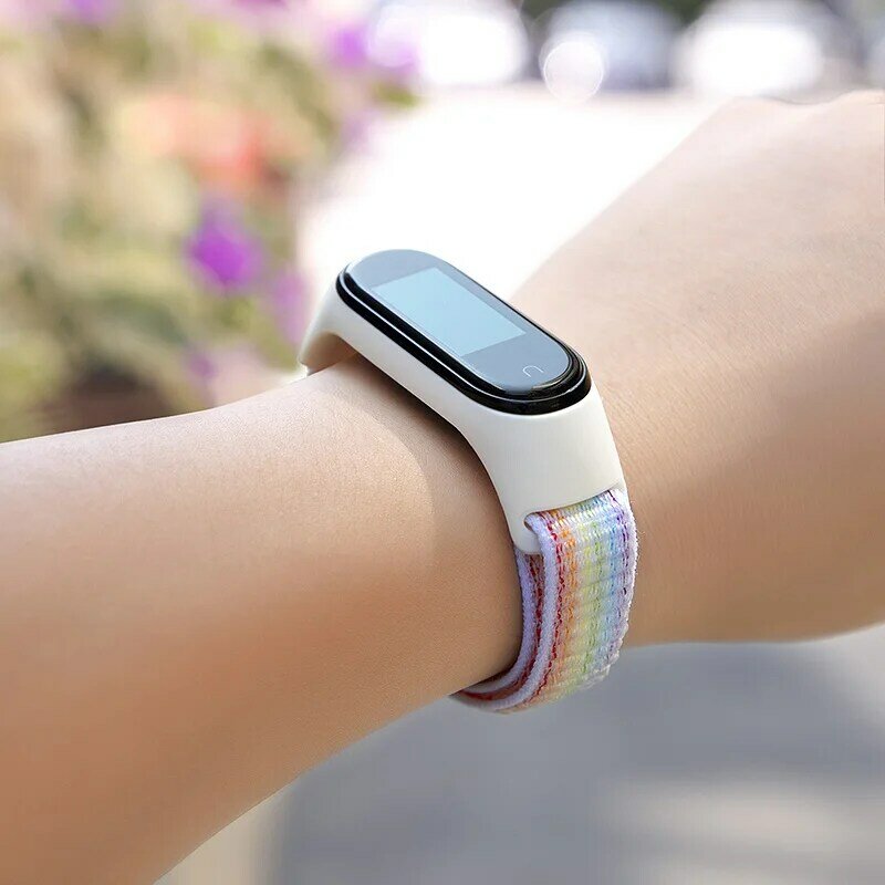Bracelet en nylon pour Xiaomi Mi Band 6, bracelet de montre, bracelet ATA, boucle de sport, 7, 6, 5, 4, 3