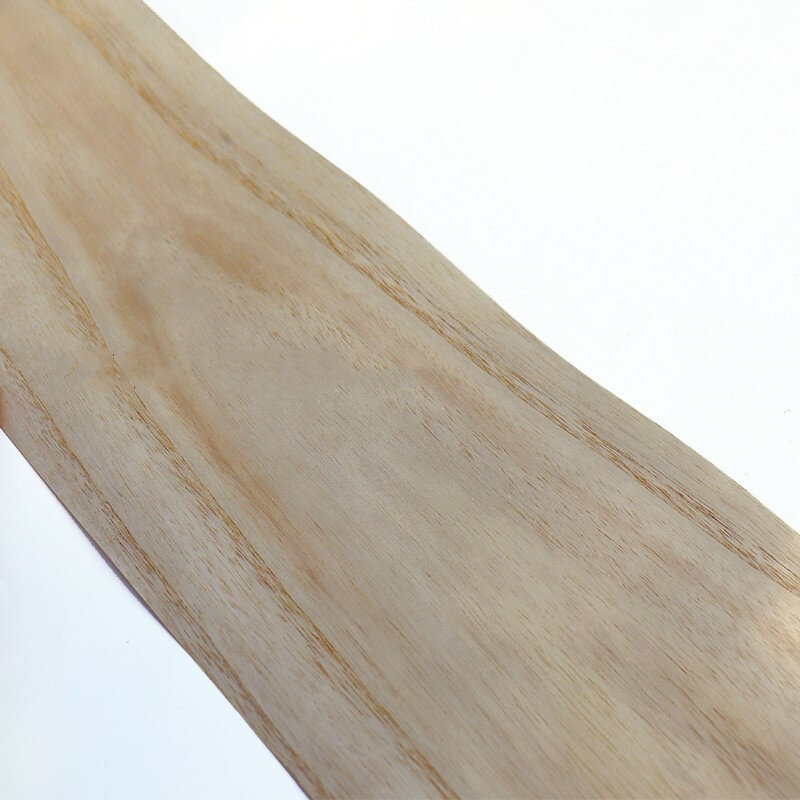 Paulownia folheado de madeira para móveis, 2 peças naturais genuínos, 20cm x 2.5m, 0.25mm de espessura, luz grão c/c