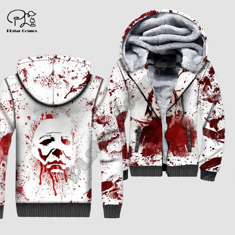 Nueva marca de película de Terror para Halloween, Cosplay de Michael Myers 3D Print, abrigo de invierno, chaqueta polar, sudaderas A1