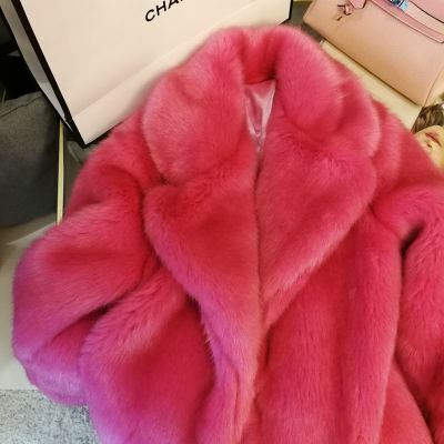 Tao Ting Li Na New Style High-end Fashion Women Faux Fur Coat S95