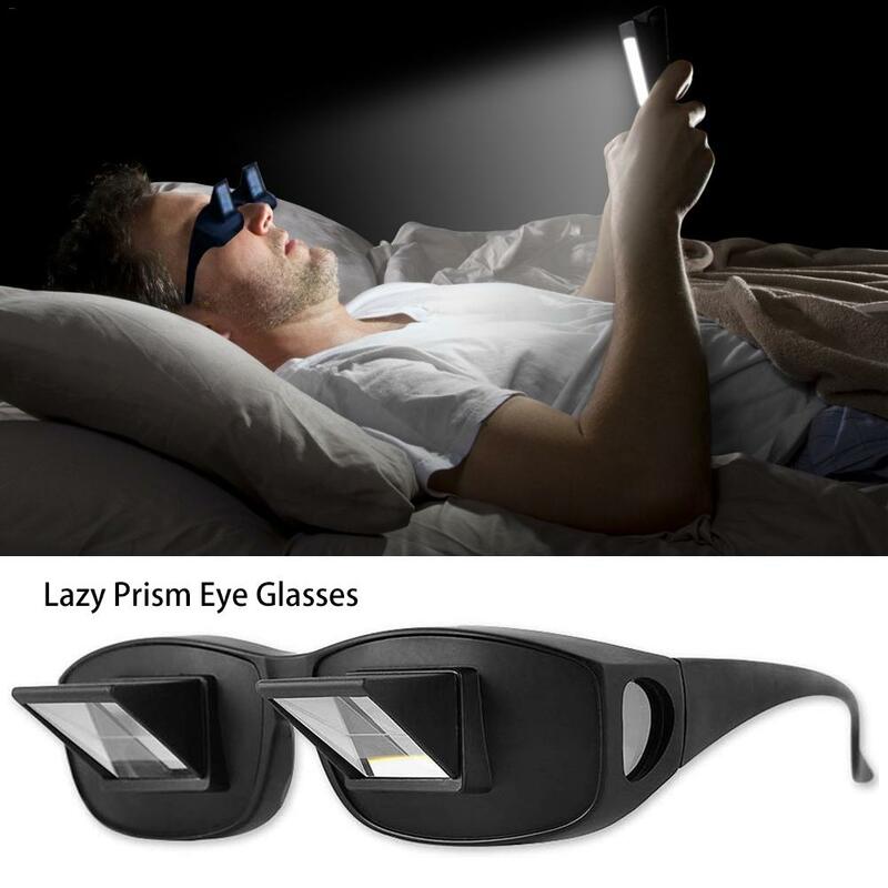 ベッドに横になっている1ペアの怠惰なメガネ水平眼鏡テレビを見て読むための水平眼鏡 #25