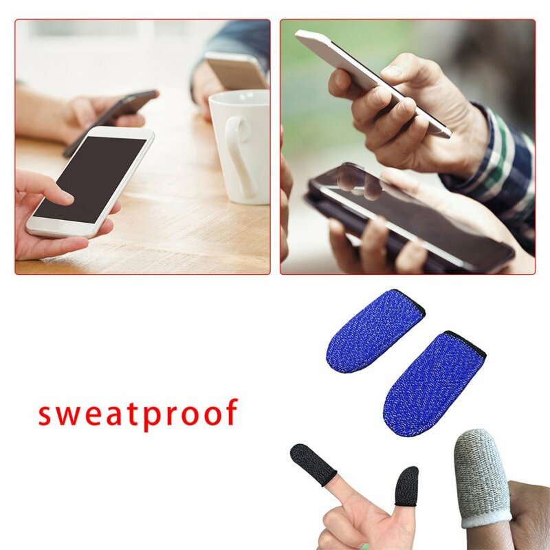 Anti-เหงื่อชุดนิ้วมือโทรศัพท์มือถือTouch Screen Fingerชุดเส้นใยBreathableเดินตำแหน่งกินไก่Artifact