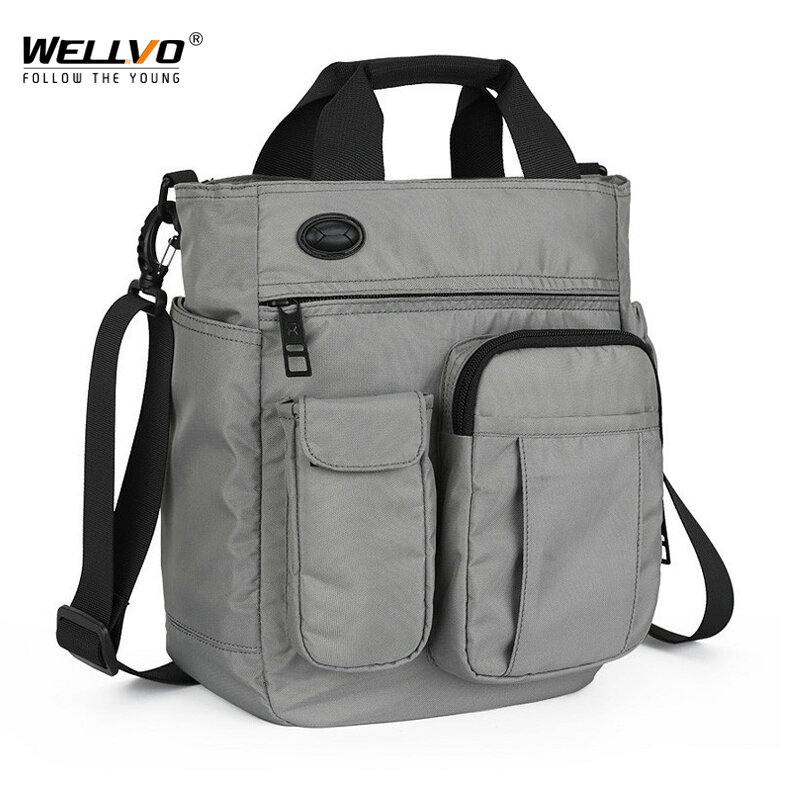 Многофункциональная сумка-мессенджер на плечо для мужчин, нейлоновая дорожная Сумочка с отверстием для наушников, большая деловая сумка-слинг для хранения, XA11C