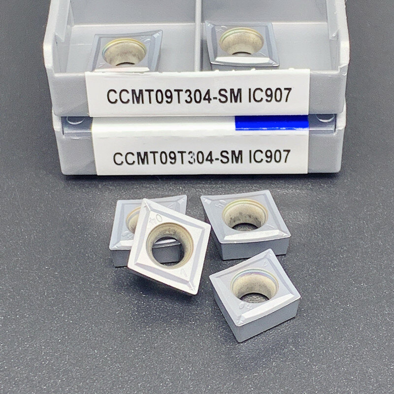 CCMT09T304-SM ic907/ic908 CCMT09T308-SM ic907/ic908 torneamento interno ferramentas inserções de carboneto torno cortador ferramenta de corte