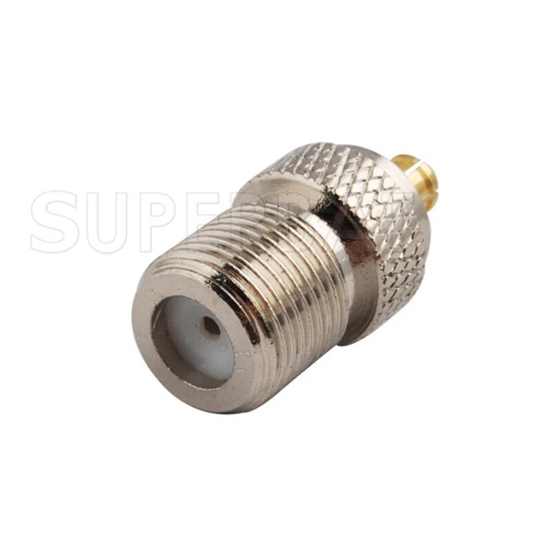 Superbat 5pcs F-MCX Adapter F Female to MCX Male Straight RF Coaxial Connector