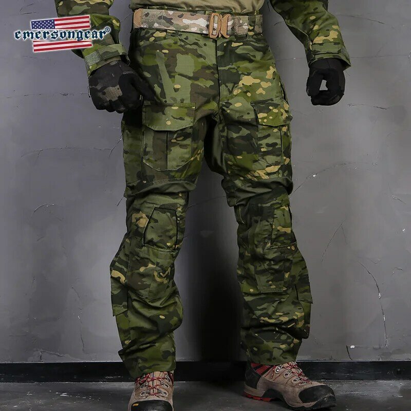Emersongear-Pantalones tácticos G3 para hombre, pantalones de camuflaje, ejército Militar, caza, Multicam, genuino, Cargo de servicio, tiro