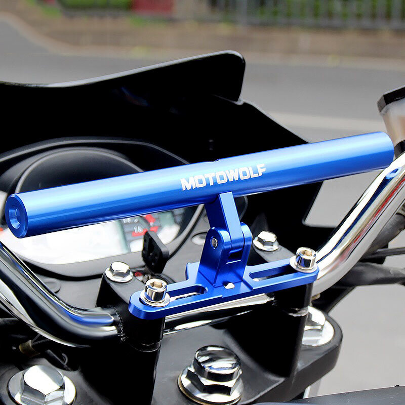 Car Styling MOTOWOLF Motorcycle Modified Phone Holder Bracket Mount AL 180 Horizontal Rotation Cool Styling