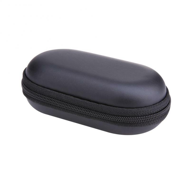 Kopfhörer Lagerung Fällen Schwarz Box Oval Stil EVA Tragen Tasche Staub-proof Hard Tasche für Power Schlägt PB In -ohr Kopfhörer Beutel