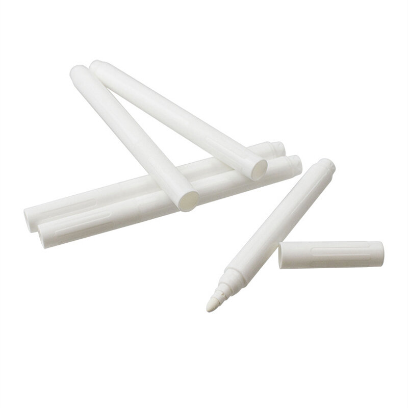 Liquid Chalk Erasable Pen Marker para Janelas de Vidro, Quadro Eletrônico, Quadro, Branco, 3 pcs, 5 pcs, 10 pcs, 12pcs conjunto