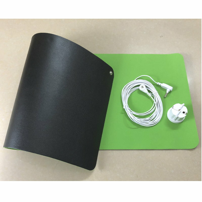 EARTHING mouse pad Black Technology  conductive Mat 26*68cm with 5meter grounding cord