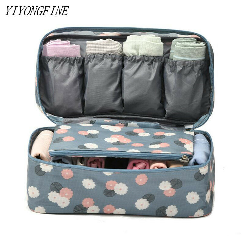 Women Bra Organizer Storage Bag Travel Packaging Cubes Underwear Bag Bra Organizer Girl Personal Items Pouch Travel Accessories