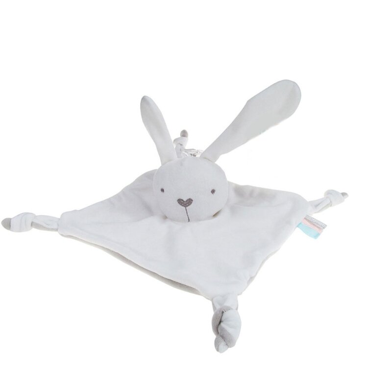 Comodi giocattoli morbidi bambino placare asciugamano sonaglio infantile rilassante fazzoletto coperta peluche per presepe attività di viaggio G99C