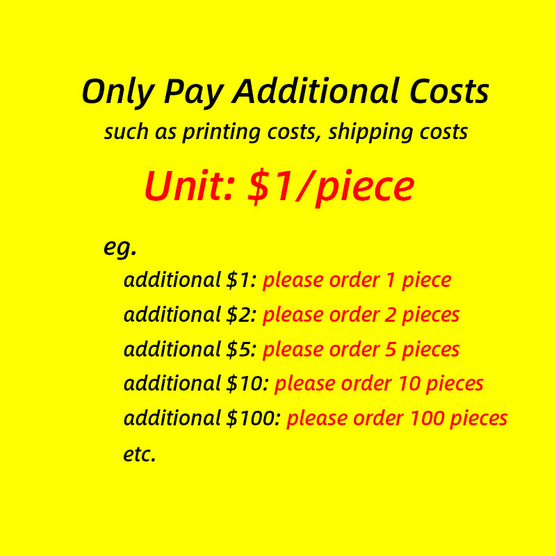 Extra fee ONLY, Unit: $1/piece. Please pay us the total number of consultations