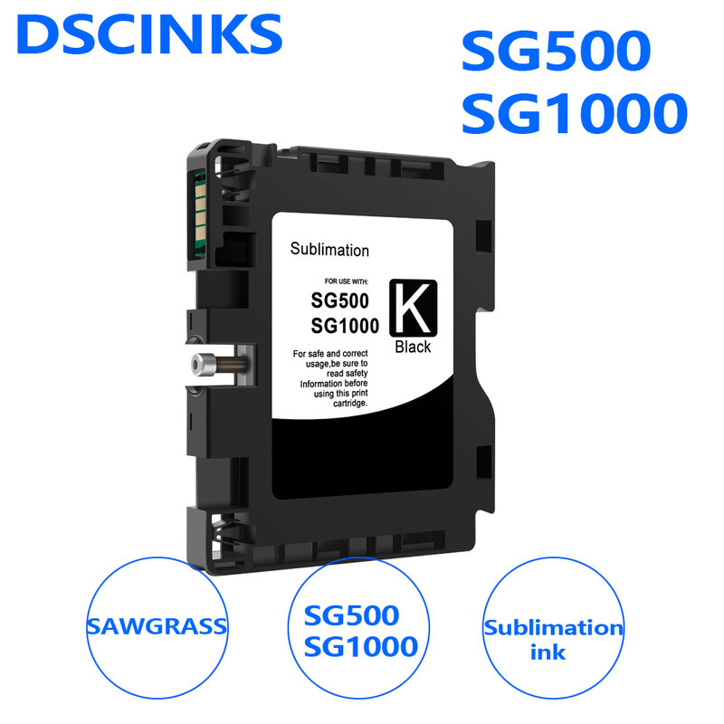 For SAWGRASS No Serial Number SG500 SG1000 Compatible Ink Cartridge With Chip For Ricoh SG500 SG1000 With Subliamtion Ink