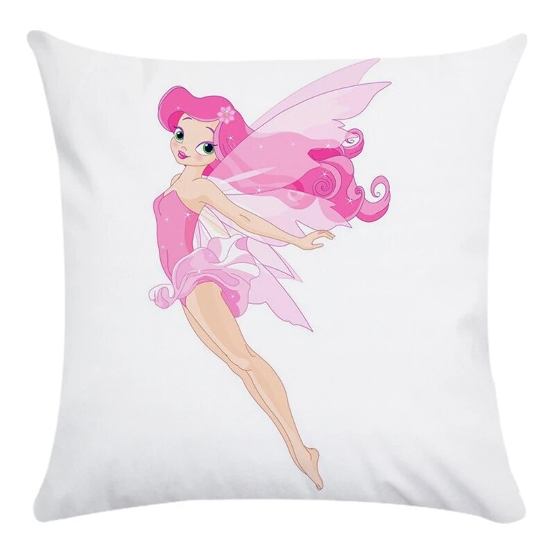 45*45CM Flower Fairy Super Soft Super Soft Pillow Cover Cushion Short Plush Pillow Cover Decoration For Home Office