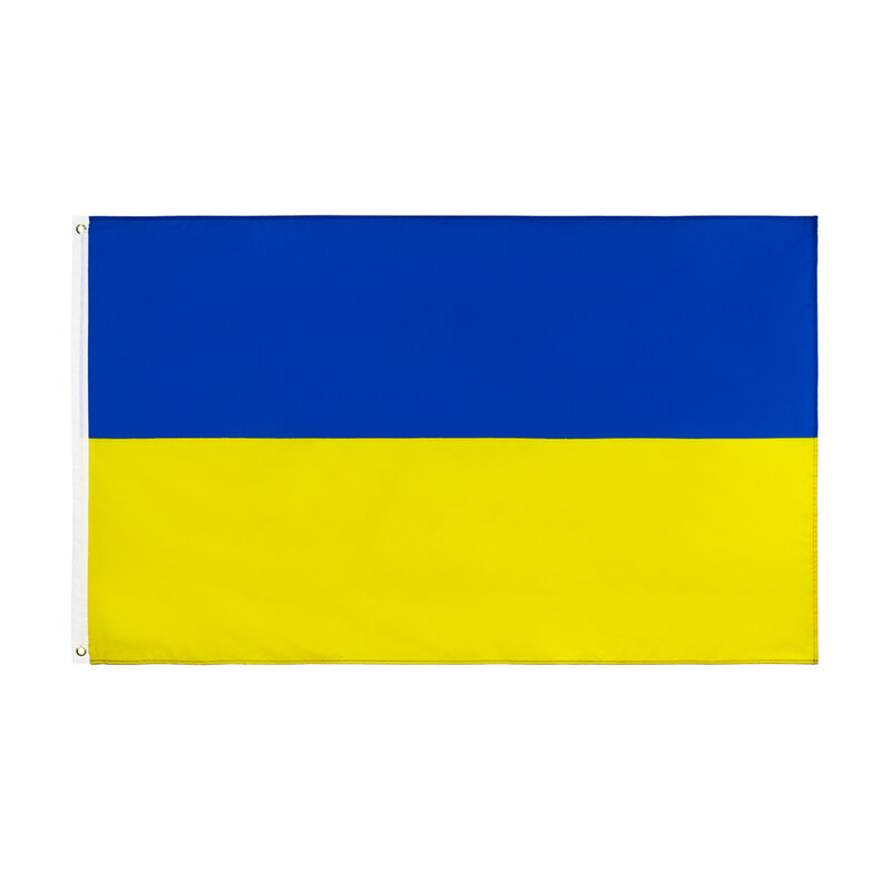 JOHNIN-Drapeau Bleu et Jaune pour la Décoration, 90x150cm, Ua Ukr, Ukraine