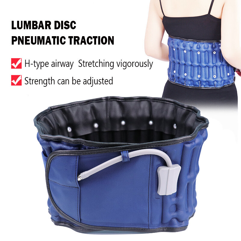 Cinturón de descompresión para el cuidado de la espalda, masajeador de columna de aire para alivio de espalda, tracción Lumbar, dolor de espalda