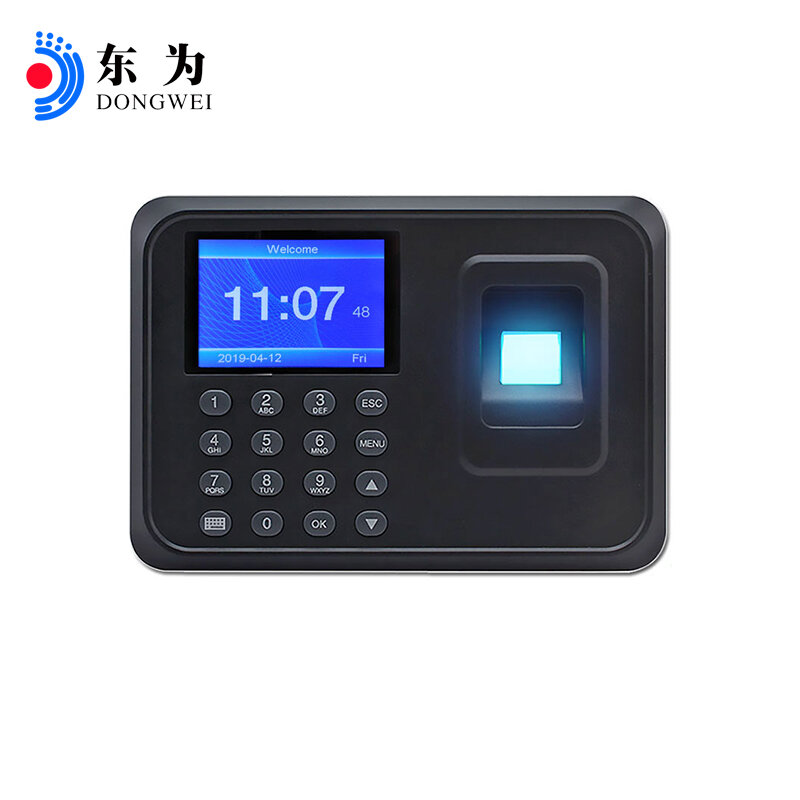 Biometrische Fingerprint Zeit Teilnahme Clock Recorder Mitarbeiter Anerkennung Büro Gerät Elektronische Maschine Verschiedene sprachen