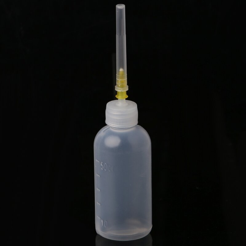 Dispensador de garrafa para resina 50ml, fluxo de solda líquido com 1 agulha l4mb