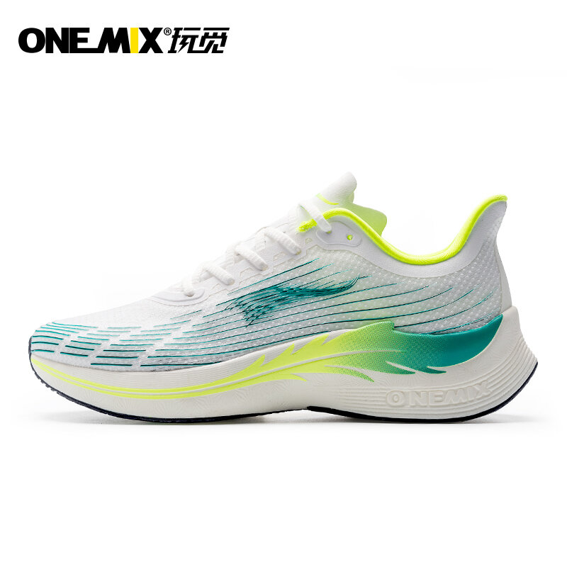 ONEMIX 2023 Sepatu Olahraga Alas Kaki Kasual Sepatu Lari Pria Sneakers Wanita Sepatu Jalan Jogging Luar Ruangan Sepatu Fashion Merah