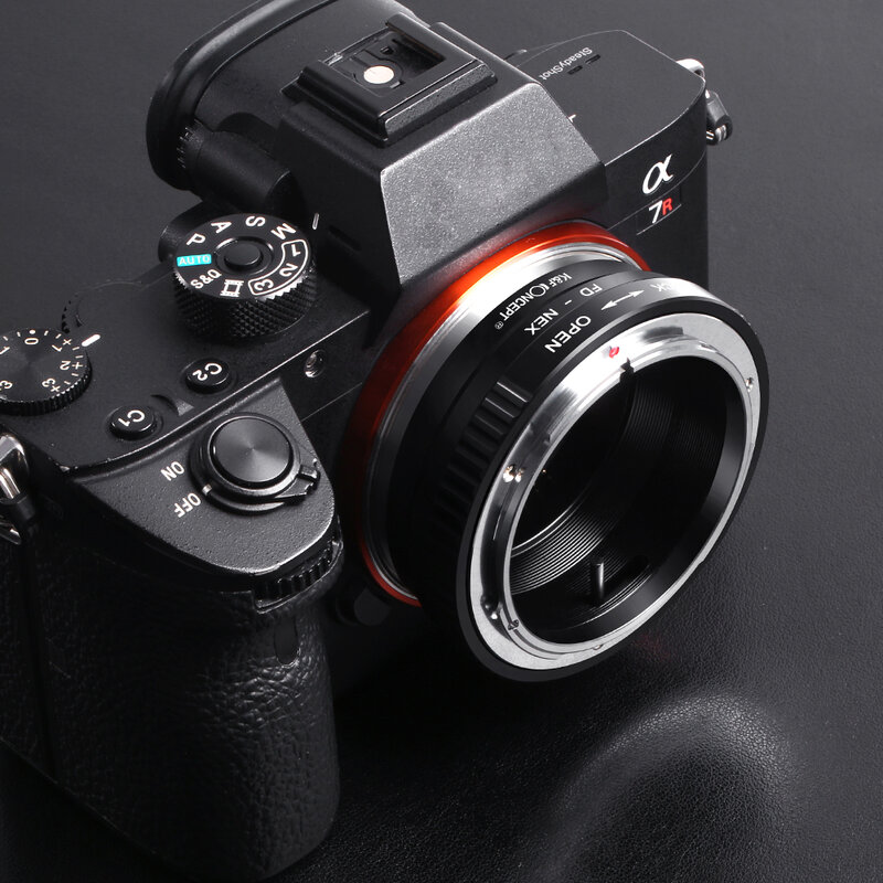 K & F CONCEPT High-precision สำหรับ FD-NEX สำหรับเลนส์ Canon FD Mount Lens to Sony E mount NEX-5R NEX-6 NEX-7 กล้อง