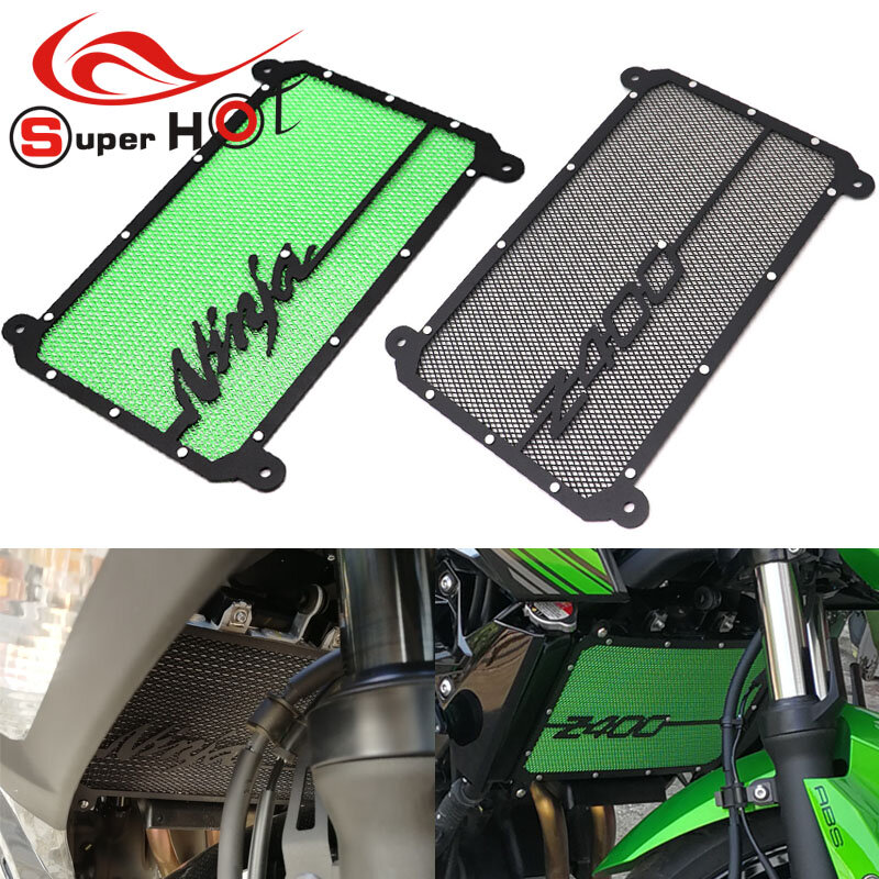 Cubierta protectora para rejilla de radiador de motocicleta, accesorios para Kawasaki Ninja400 ninja 400 Z400 Z 400 2018 2019 2020 2021