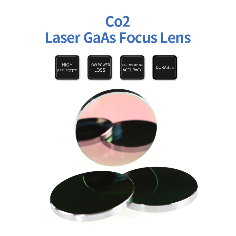 GaAs Laser Focus Lens Dia.19.05 / 20mm FL50.8 63.5 101.6mm pour Hongli Yueming Senfeng Jinyun CO2 Laser Machine de gravure et de découpe