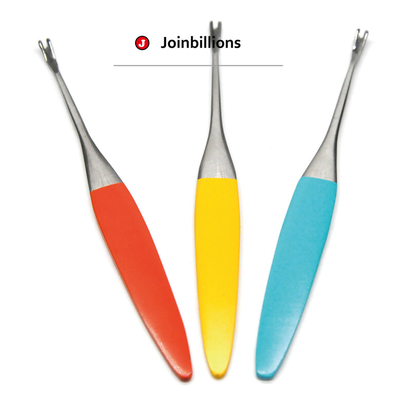 Kolorowe odpychacz do skórek ze stali nierdzewnej Manicure Pedicure pielęgnacja paznokci Push Tools