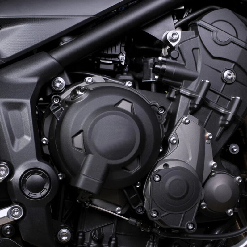 جديد مناسب لـ ترايدنت 660 2021 ملحقات الدراجات النارية غطاء حماية المحرك واقيات المحرك