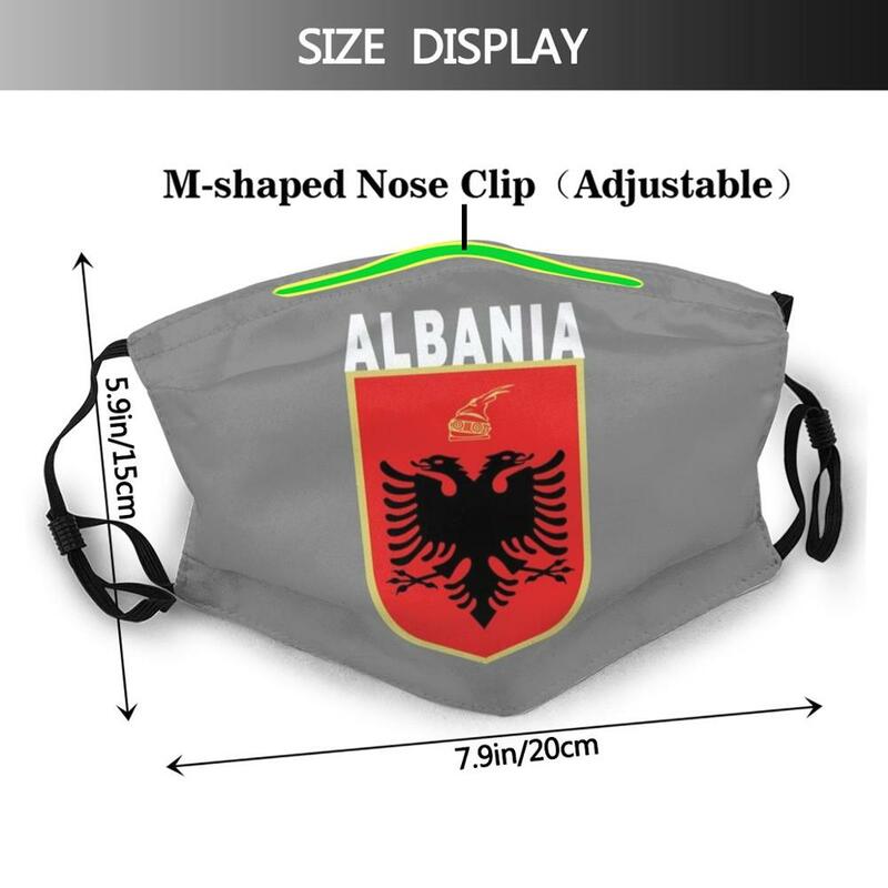 Nasional Albania Olahraga Desain-Albanian Kebanggaan Cetak Yang Dapat Dicuci Anti Debu Mulut Masker Albania Albania Albania Tim