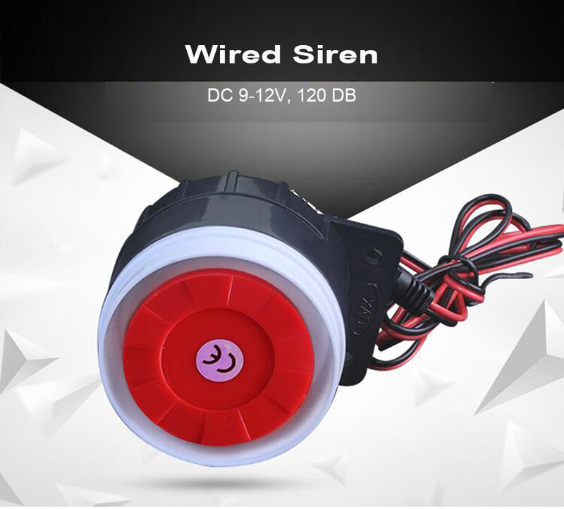 Sgooway 20 Buah Sistem Alarm Aksesoris Wired Sirene 120 Db Gratis Pengiriman