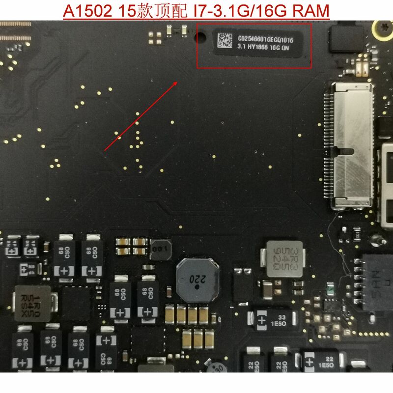 Placa base de ordenador portátil A1502, 2013, 2014, 2015, de 13 pulgadas para Macbook Pro Retina, i5, 2,7, 8GB/3,1, 16GB, 820-3476-A, 820-3536-A, 820-4924-A