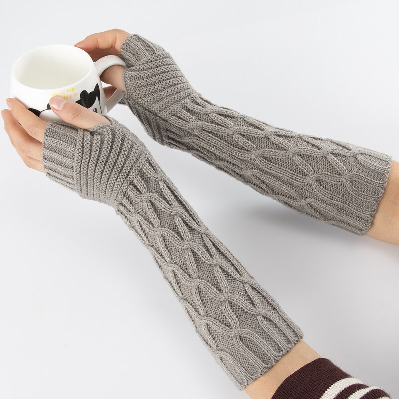 女性の柔らかいミトンスリーブで作られた指の手袋,手の衛生のためのハーフグローブ,春と秋,冬