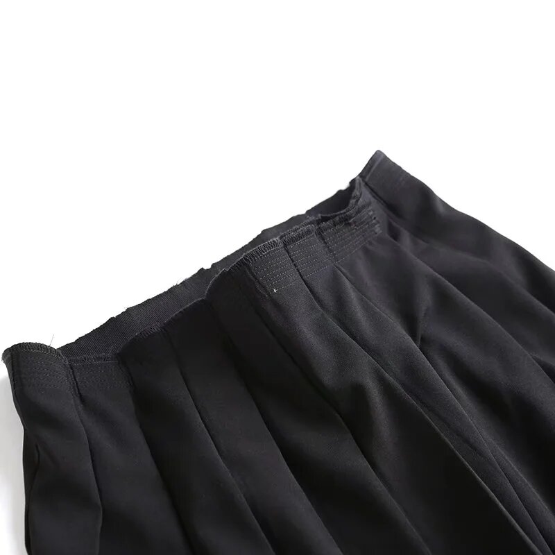 Jenny & Chandler-Faldas plisadas de cintura alta para Mujer, Faldas largas de oficina, estilo inglés, a la Moda, Invierno