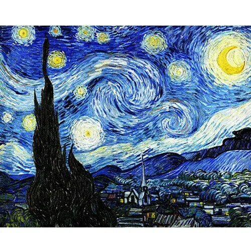 Полная квадратная дрель DIY Алмазная картина Звездная ночь Винсента Ван Гога пейзаж Алмазная вышивка картина крестиком Круглая Мозаика