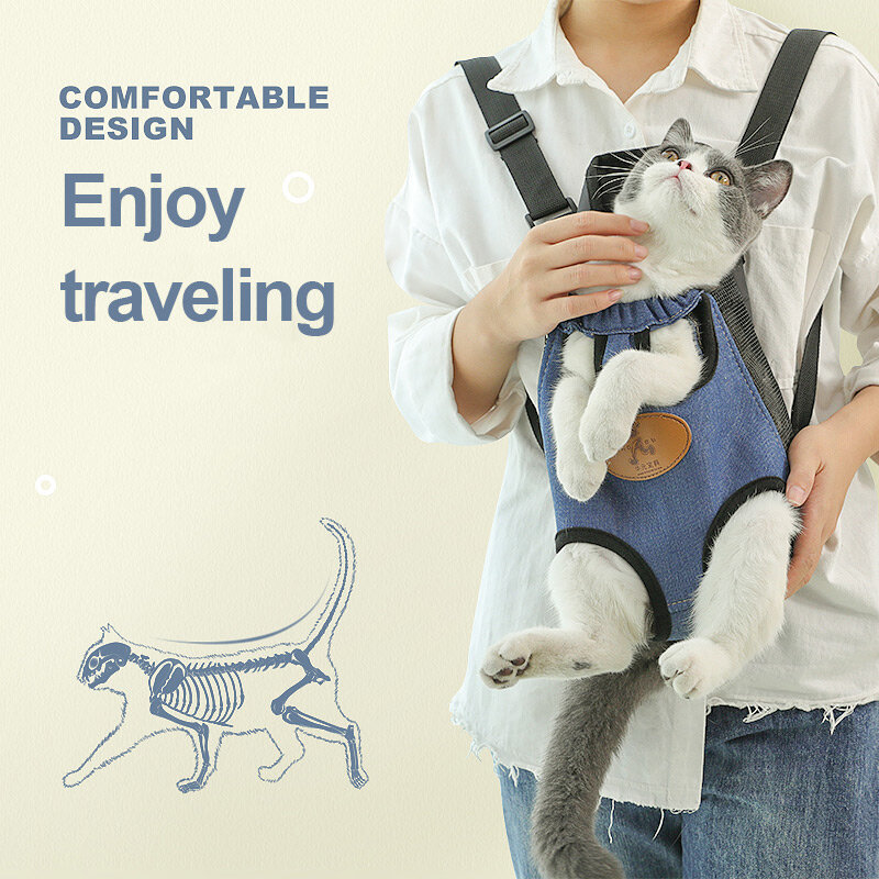 Hoopet Pet Cat Carrier borsa da viaggio di moda zaino per cani borse per animali traspiranti marsupio a spalla