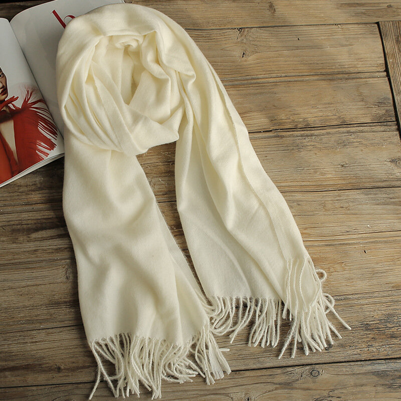 Женский шарф из чистого белого хлопка, шали с кисточками, женский платок, женский платок, для рукоделия, окрашенная вышивка, картина 60*170 см