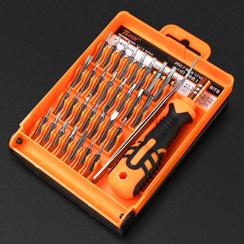 Chave de fenda kit precisão bits magnéticos diy desmontável parafuso driver conjunto mini ferramenta caso para casa inteligente reparo do telefone pc
