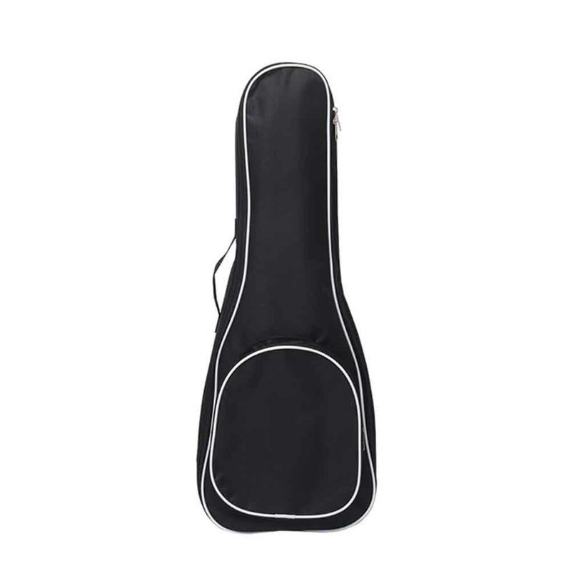 21/23/26 Inch Ukulele Bag Padded Zipper Pockets Black Adjustable Strap Backpack Case Thickened Storage Oxford Cloth With Handle