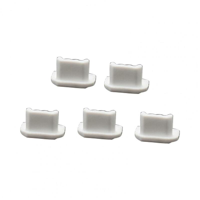 5 pces mini silicone anti-poeira plug micro-usb carregador de telefone poeira plug acessórios do telefone móvel