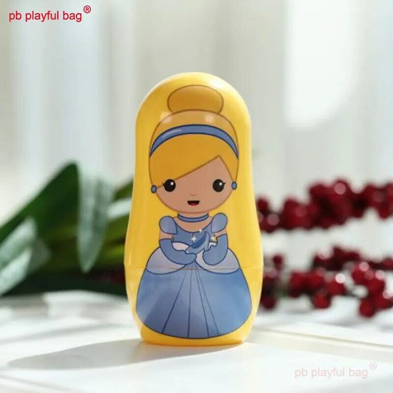 PB Playful Bag, falda de seis capas, muñecas rusas de princesa, regalo de Navidad, juguetes creativos para niños, decoración de artesanía de madera HG174