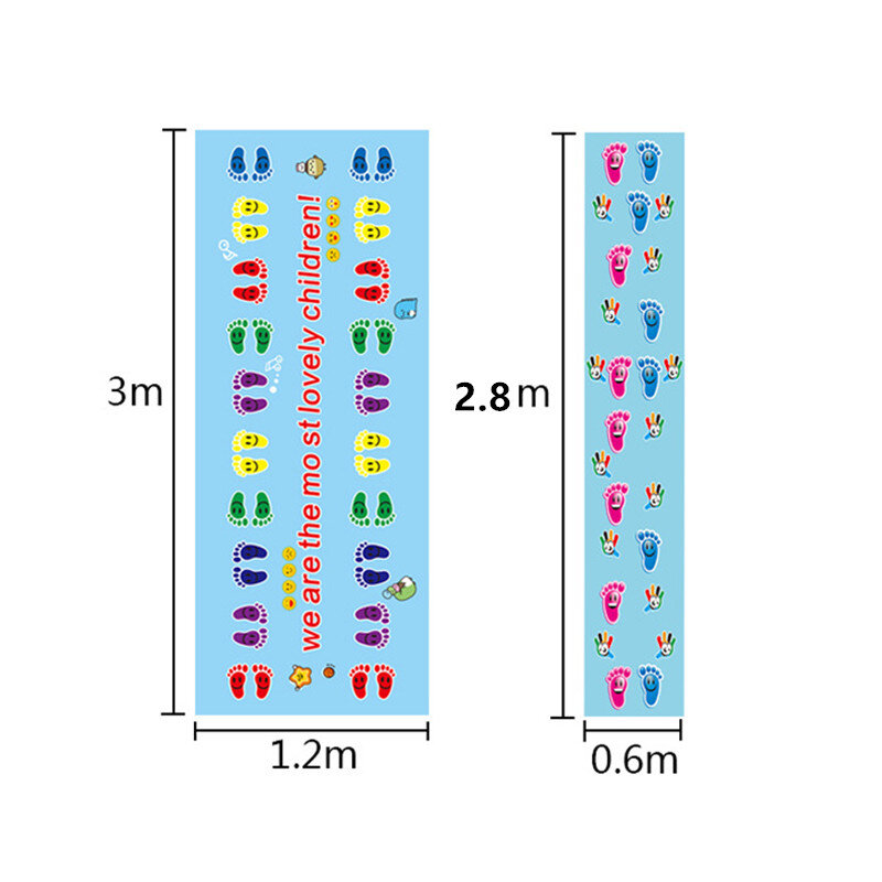 Outdoor Games Toys For Children Funny Jumping Carpet Gaming Mat Hands And Feet Game Pad Kids Outdoor Training Games Child Pads