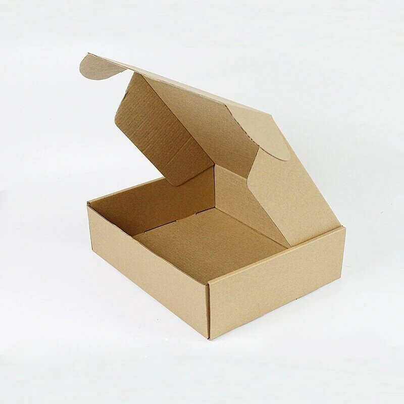 Mini Boîte-Cadeau pour Bijoux en Papier Kraft Naturel, Emballage Ondulé à 3 Couches, Petits Freins, Boîte Express, 20 Pièces