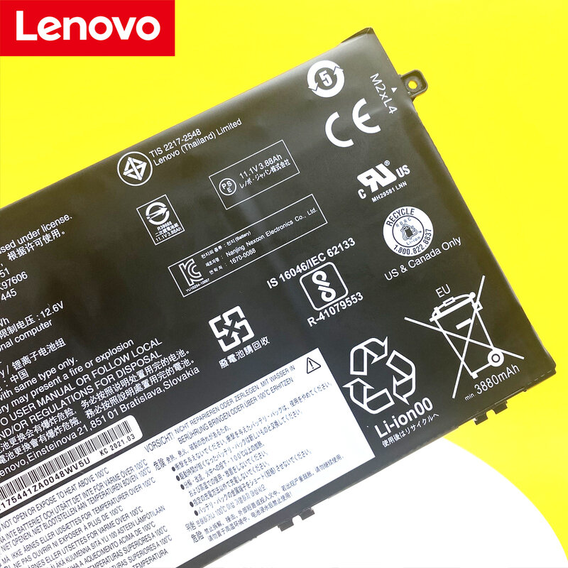 NOVO Original Para Lenovo ThinkPad E480 E580 R480 R580 01AV463 01AV445 01AV466 L17M3P53 Bateria Do Portátil