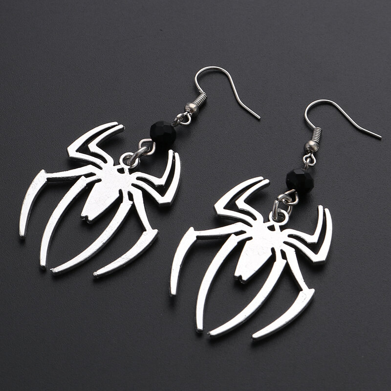 Dark Art Goth stile estetico orecchino ragno nero Design di gioielli Punk orecchini pendenti per regali mistici per ragazze Alternative